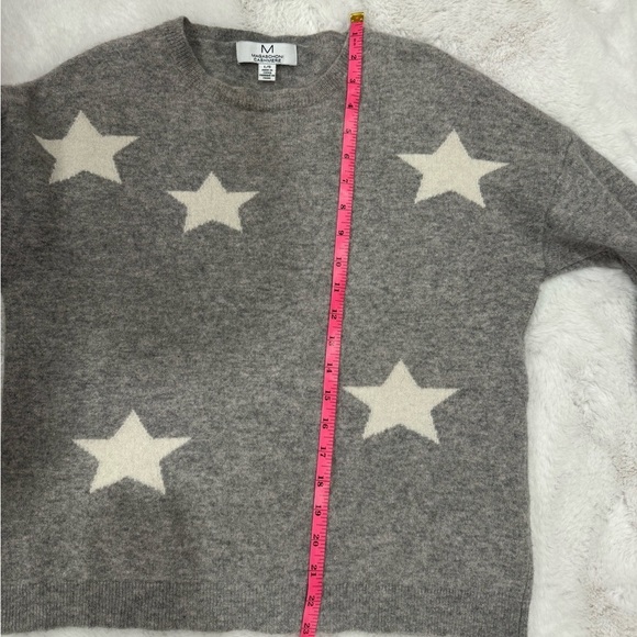 Magaschoni 100% Cashmere Star Pullover Sweater Size MEDIUM - Picture 5 of 10